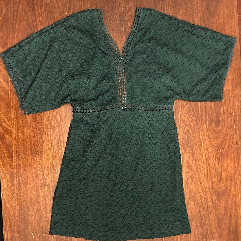 She + Sky Forest Green Knit Dress